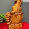 Tượng Cún Ngồi Bao Tiền Gỗ Hương