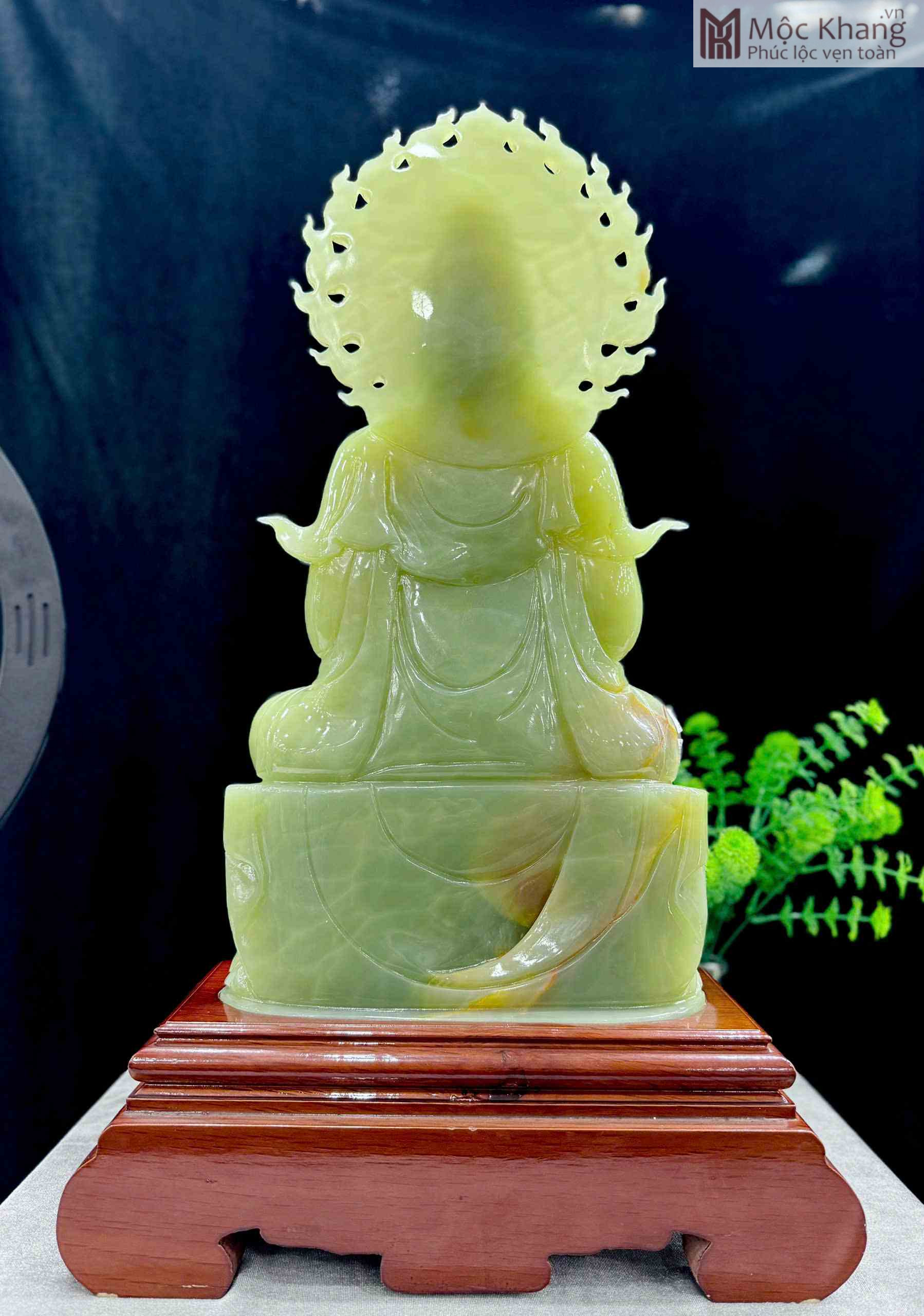 Tượng Phật Quan Âm Ngọc Onyx Cao 60 Ngang 27 Sâu 10 (cm) (4) Tượng Phật Quan Âm Ngọc Onyx