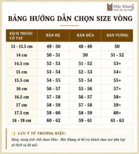 Hướng dẫn cách đo và tính ni vòng tay cách đo và tính ni vòng tay