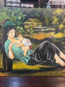 Tác Phẩm Tranh Sơn Mài Tình Mẹ