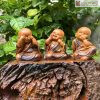 Tượng Chú Tiểu Vô Ưu Gỗ Bách Xanh