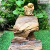 Tượng Chú Tiểu Vô Ưu Gỗ Bách Xanh