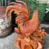 Tượng Gia Đình Gà Gỗ Hương
