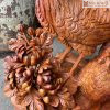 Tượng Gia Đình Gà Gỗ Hương