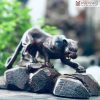 Tượng Mãnh Báo Gỗ Trắc