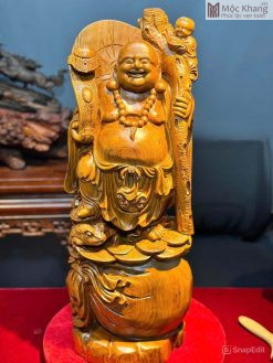 Tượng Phật Di Lặc gỗ Ngọc Am