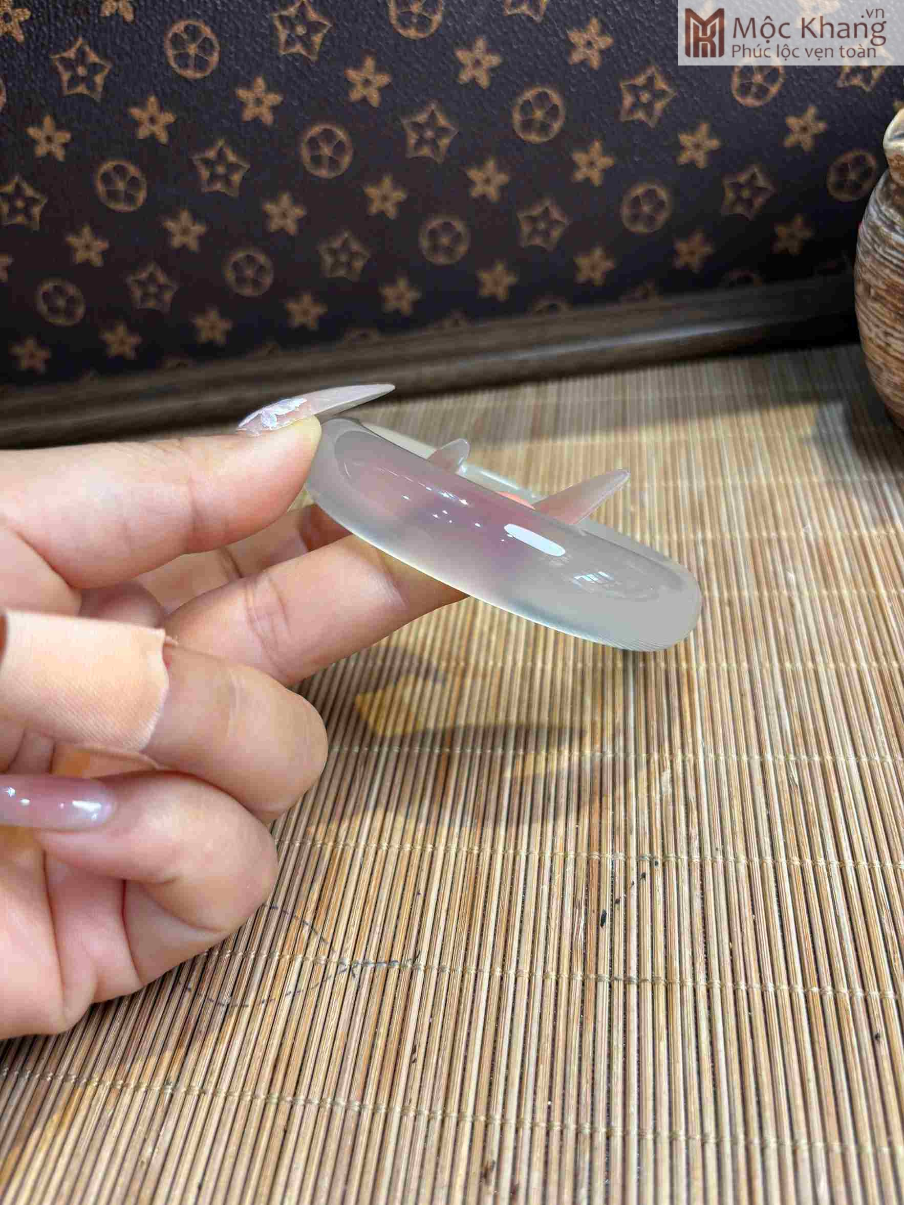 Vòng Bản Bạch Nguyệt Quang Chất Băng Thuỷ Tinh Ni 57 (mm) Vòng Bản Bạch Nguyệt Quang