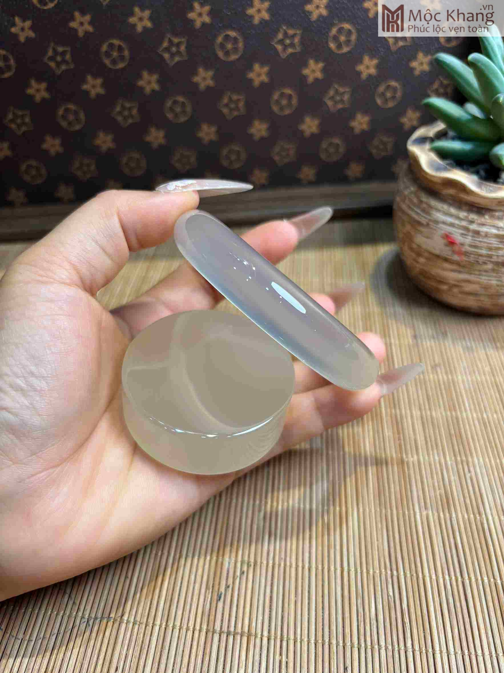Vòng Bản Bạch Nguyệt Quang Chất Băng Thuỷ Tinh Ni 57 (mm) Vòng Bản Bạch Nguyệt Quang
