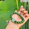 Vòng Tay Ngọc Bích Mix Lục Tự Ngọc Cẩm Thạch A