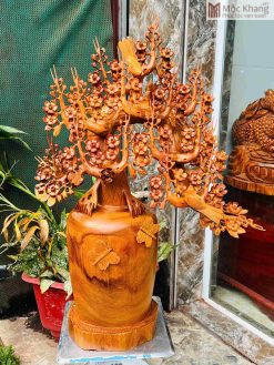 Bình Hoa Mai Gỗ Hương