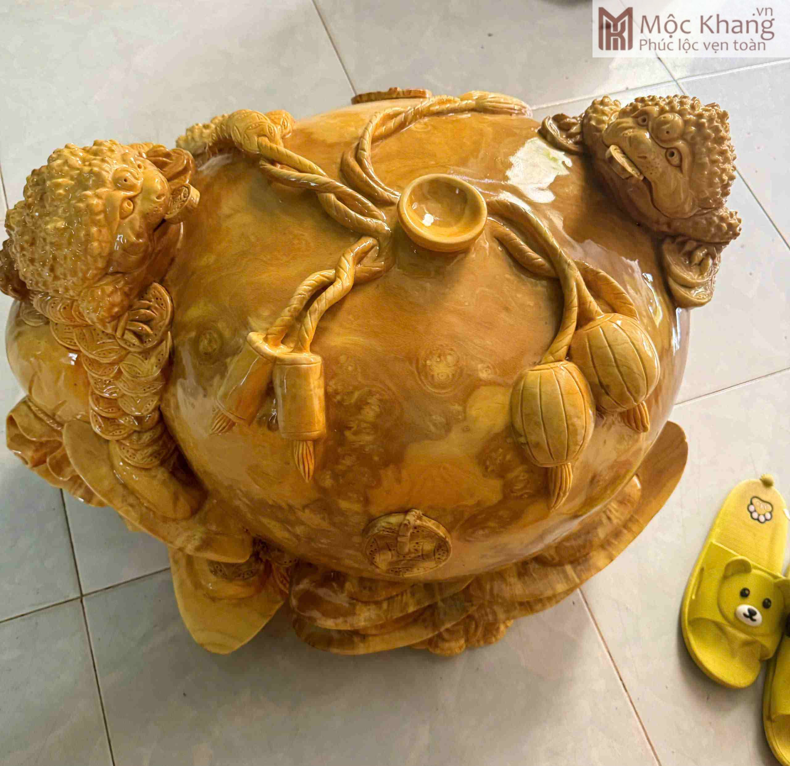 Bình Tam Cóc Gỗ Nu Nghiến (2)_2 Bình Tam Cóc Gỗ Nu Nghiến