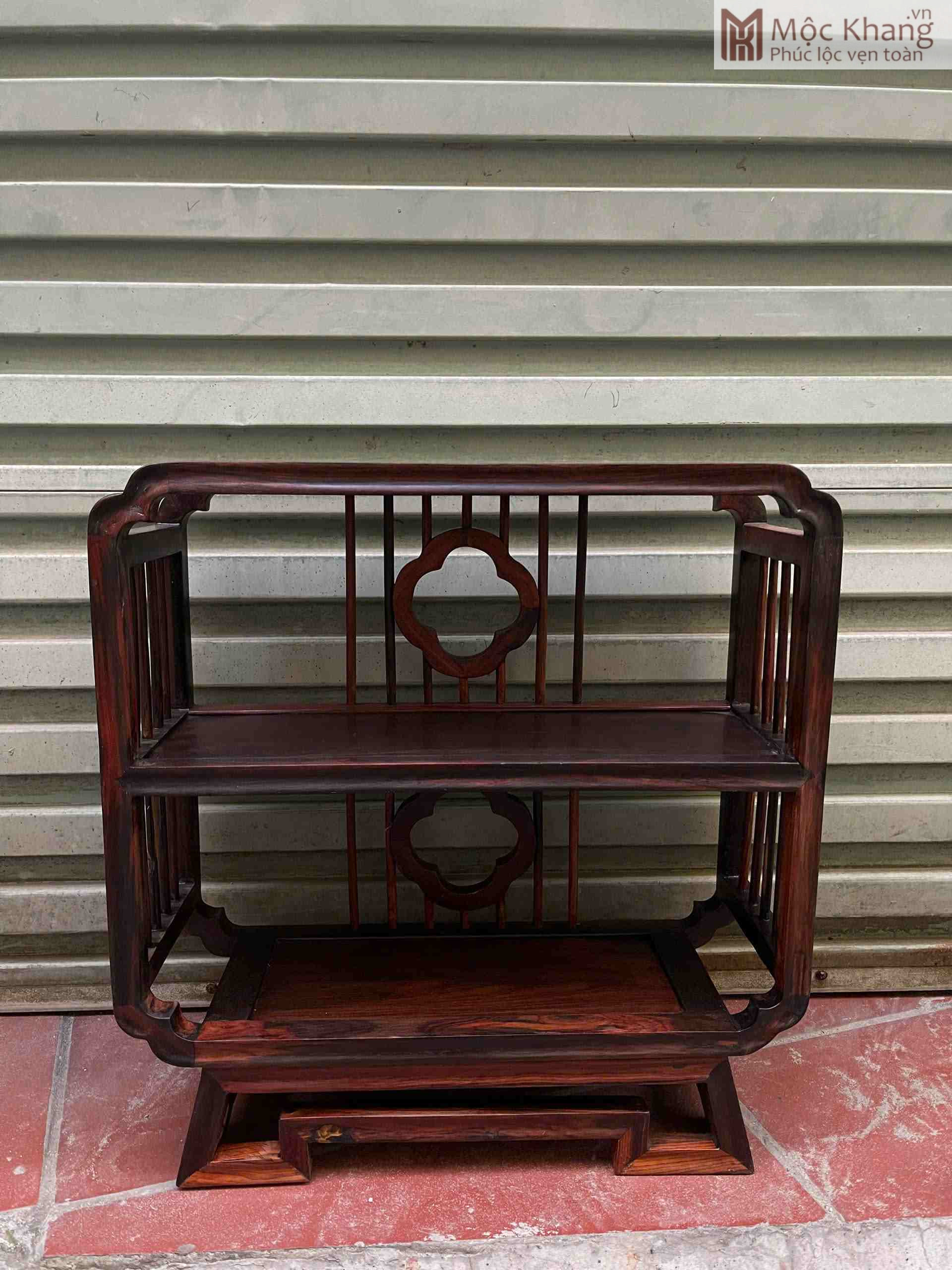 Kệ Trang Trí Gỗ Trắc Đen Đỏ (9)_9 Kệ Trang Trí Gỗ Trắc Đen Đỏ