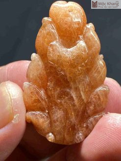 Mặt Dây Hồ Ly Đá Sunstone (Mặt Trời)