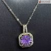 Mặt Dây Đá Thạch Anh Tím