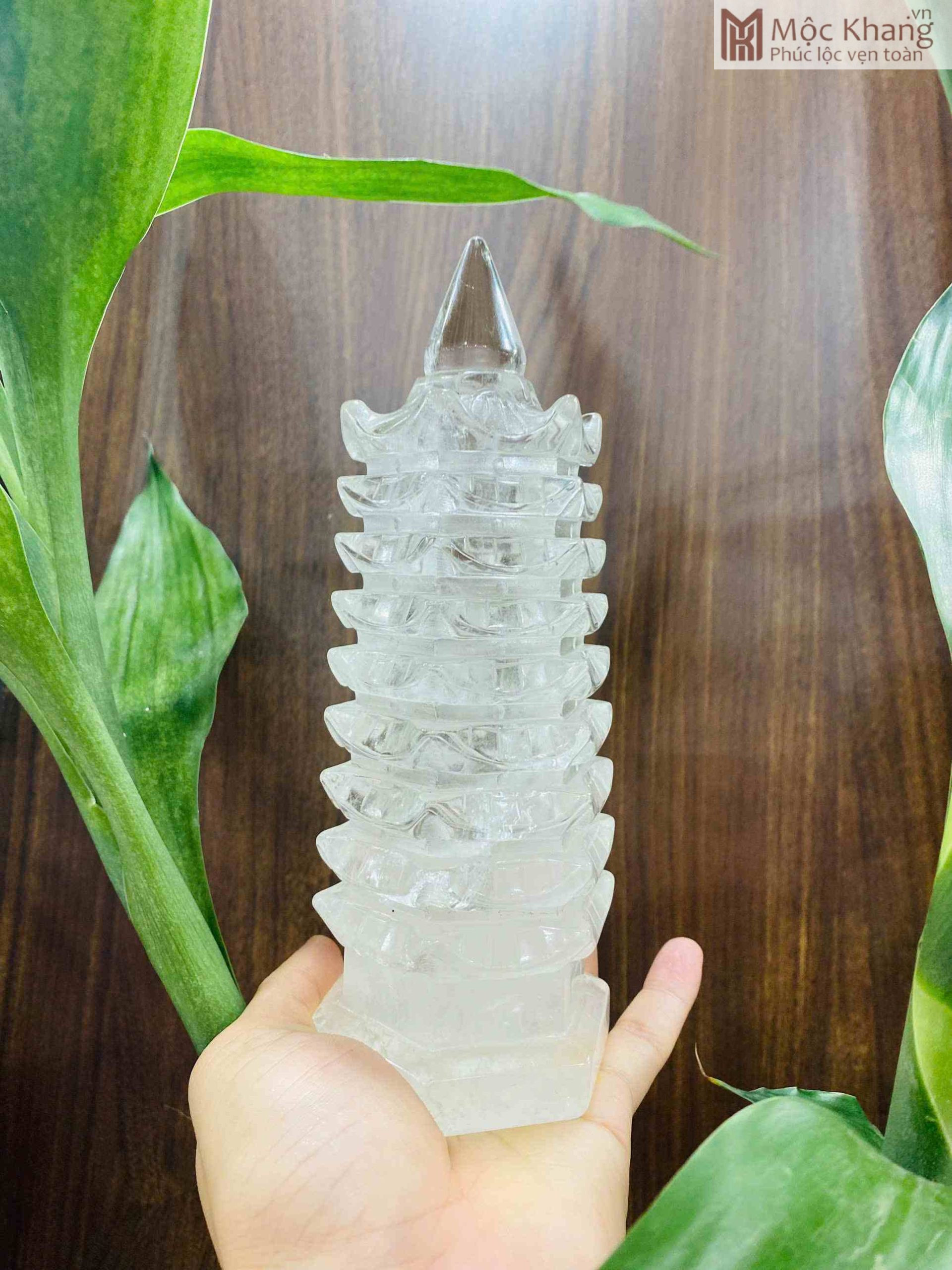 Tháp Văn Xương 9 Tầng Đá Thạch Anh Trắng (2)_2 Tháp Văn Xương 9 Tầng Đá Thạch Anh Trắng