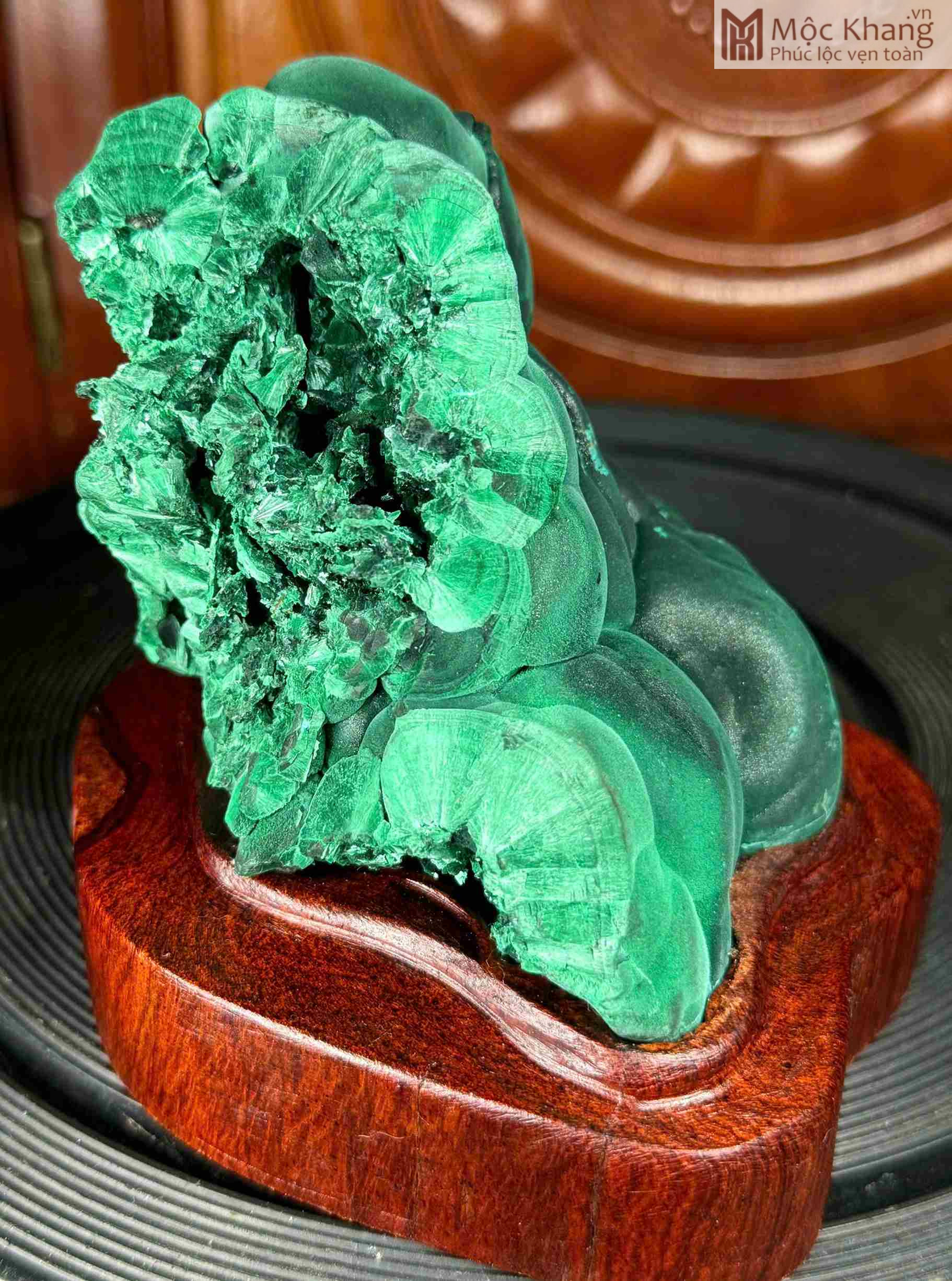 Tinh Thể Đá Khổng Tước (Malachite) (8)_8 Tinh The Da Khong Tuoc Malachite 8 8