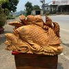 Tượng Cá Chép Gỗ Ngọc Am