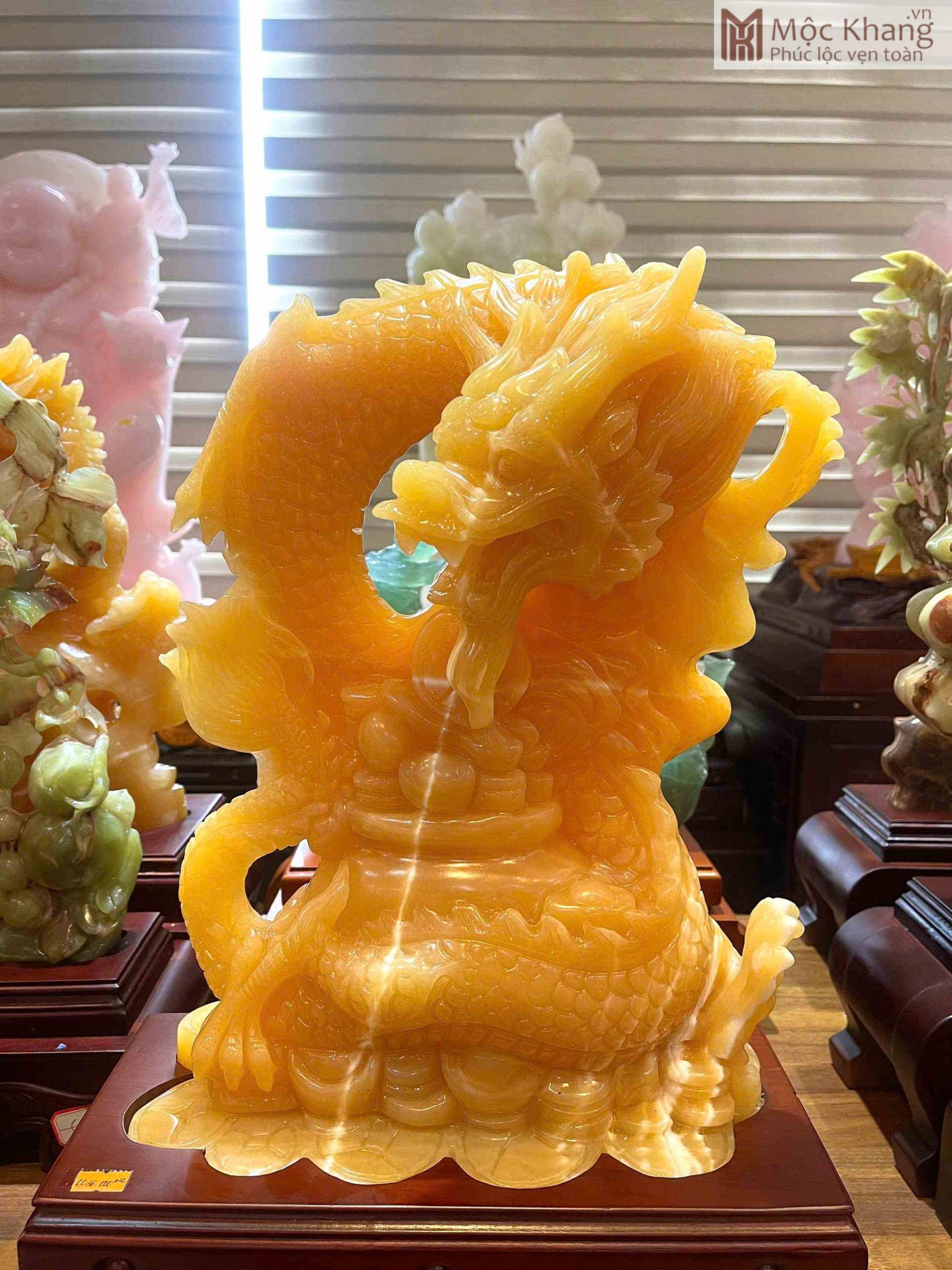 Tượng Kim Long Ngọc Hoàng Long Cao 48 Ngang 28 (cm) (3) Tượng Kim Long Ngọc Hoàng Long