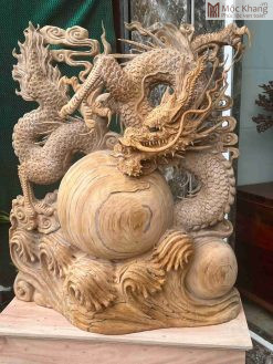 Tượng Rồng Gỗ Ngọc Am