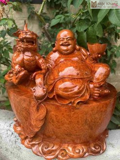 Tượng Phật Di Lặc Gỗ Nu Hương