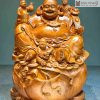 Tượng Phật Di Lặc Tam Phúc Gỗ Hương