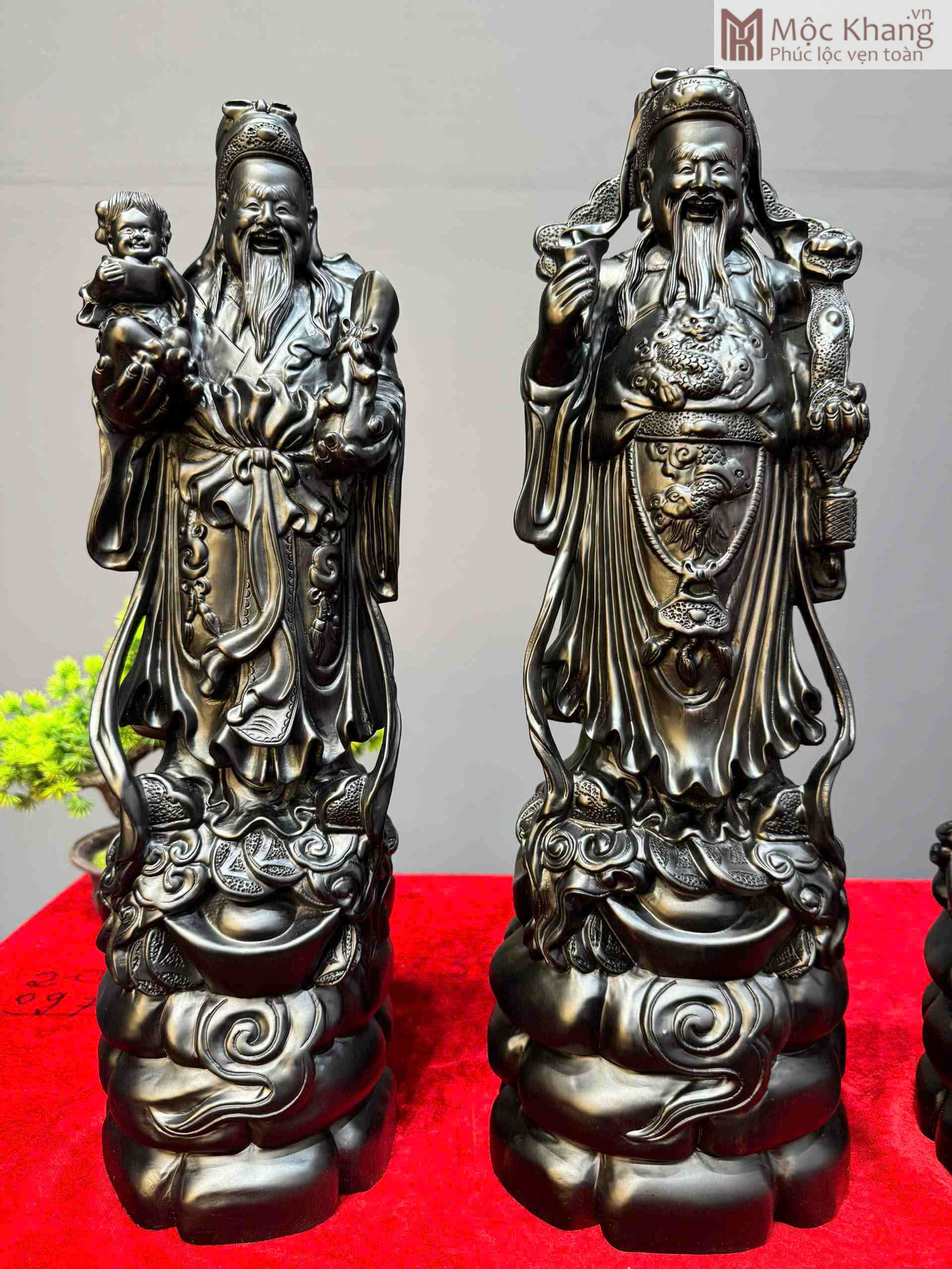 Tượng Phúc Lộc Thọ (Tam Đa) Gỗ Mun Sừng (2)_2 Tuong Phuc Loc Tho Tam Da Go Mun Sung 2 2