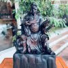 Tượng Quan Công Đọc Sách Gỗ Mun Hoa