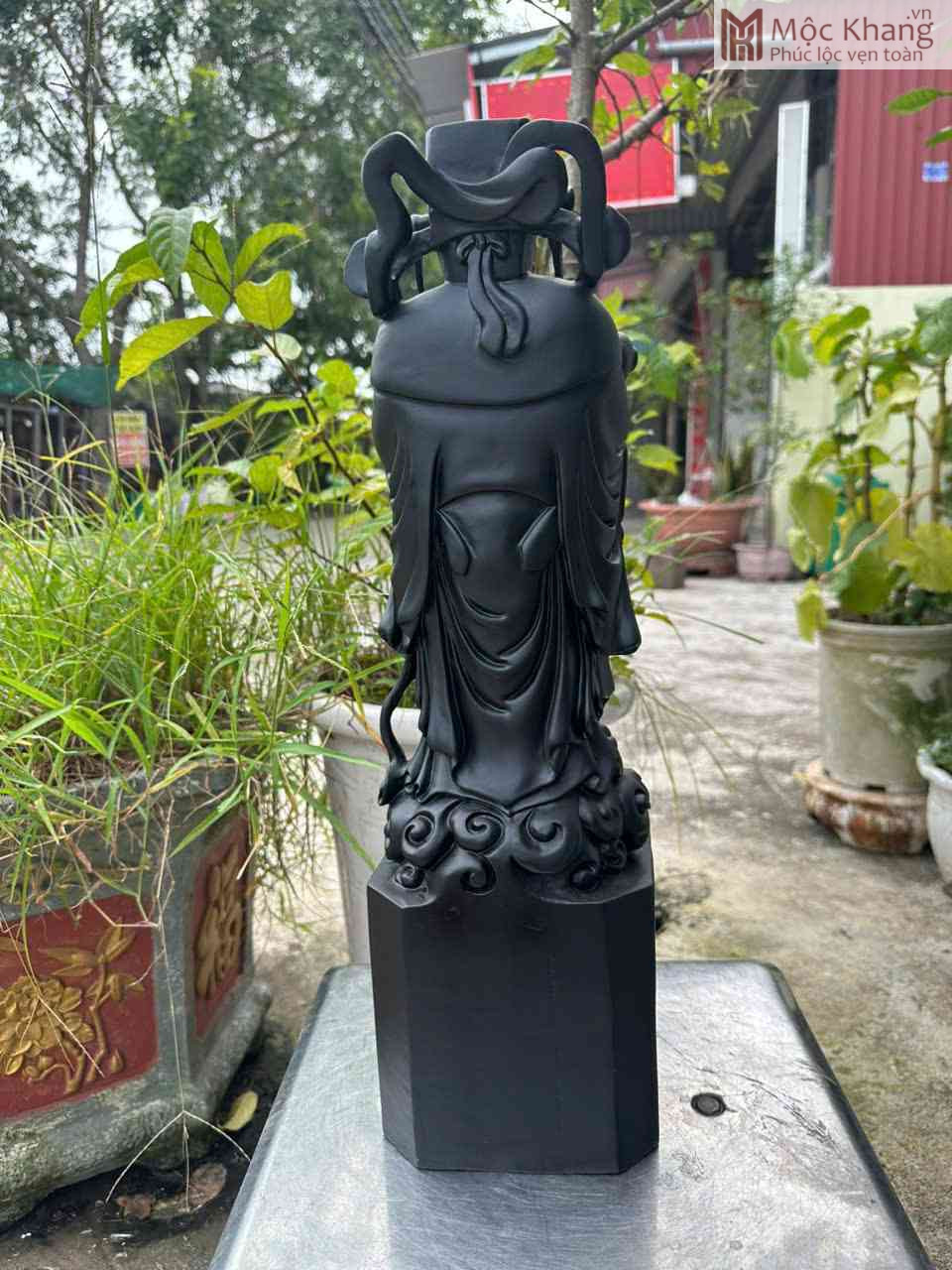 Tượng Thần Tài Gỗ Mun Sừng (3)_3 Tượng Thần Tài Gỗ Mun Sừng