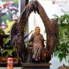 Tượng Thần Trà Gỗ Lũa Bách Xanh