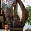 Tượng Thần Trà Gỗ Lũa Bách Xanh