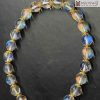 Vòng Tay Đá Mặt Trăng (Moonstone) Cầu Vồng Vàng 18K