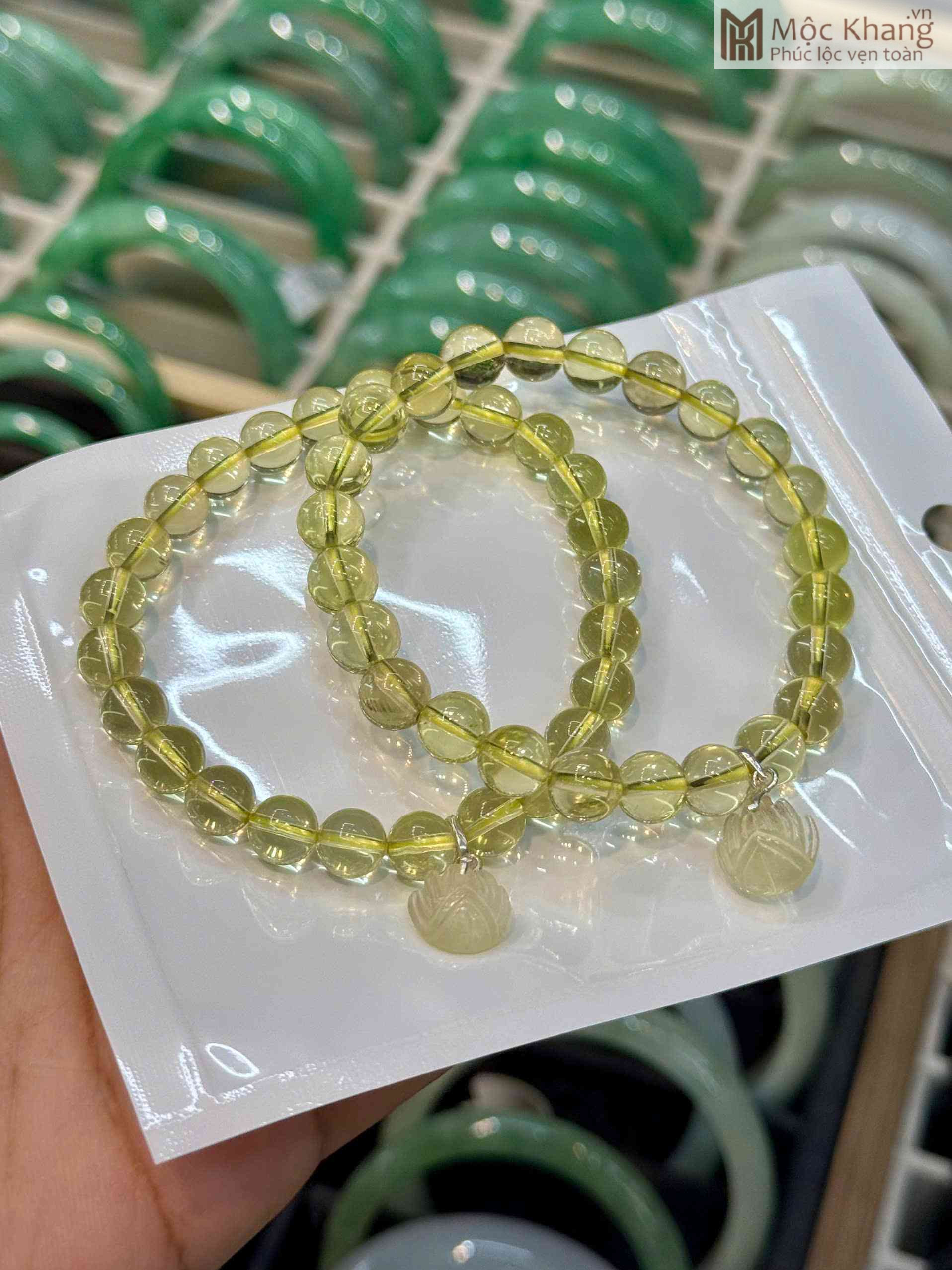 Vòng Tay Đá Thạch Anh Vàng Mix Hoa Sen Bạc (2)_2 Vòng Tay Đá Thạch Anh Vàng Mix Hoa Sen Bạc