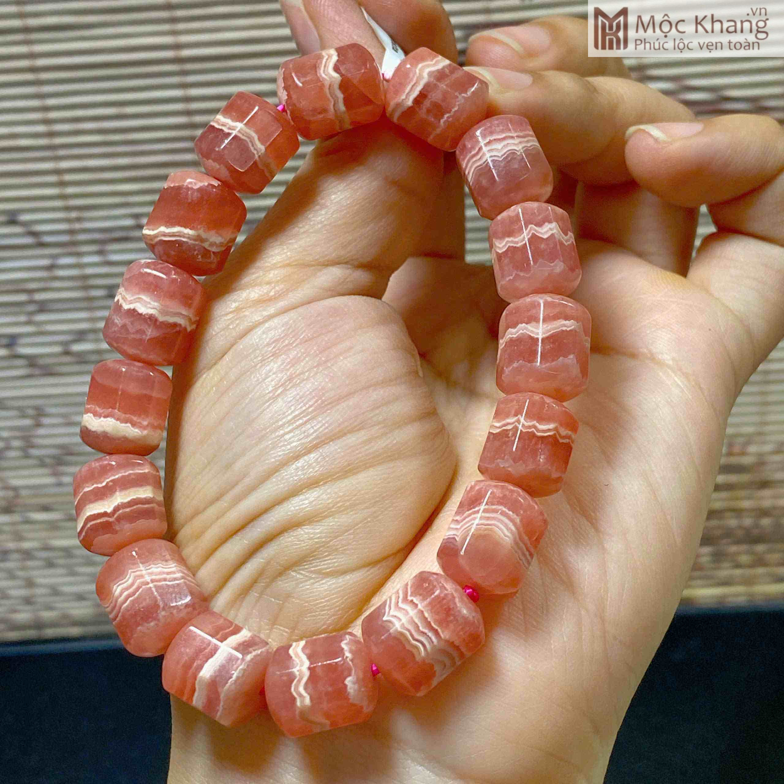 Vòng Tay Lu Thống Rhodochrosite – Đào Hoa (2)_2 Vòng Tay Lu Thống Rhodochrosite – Đào Hoa
