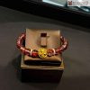 Vòng Tay Thạch Anh Tóc Đỏ Mix Charm Vàng