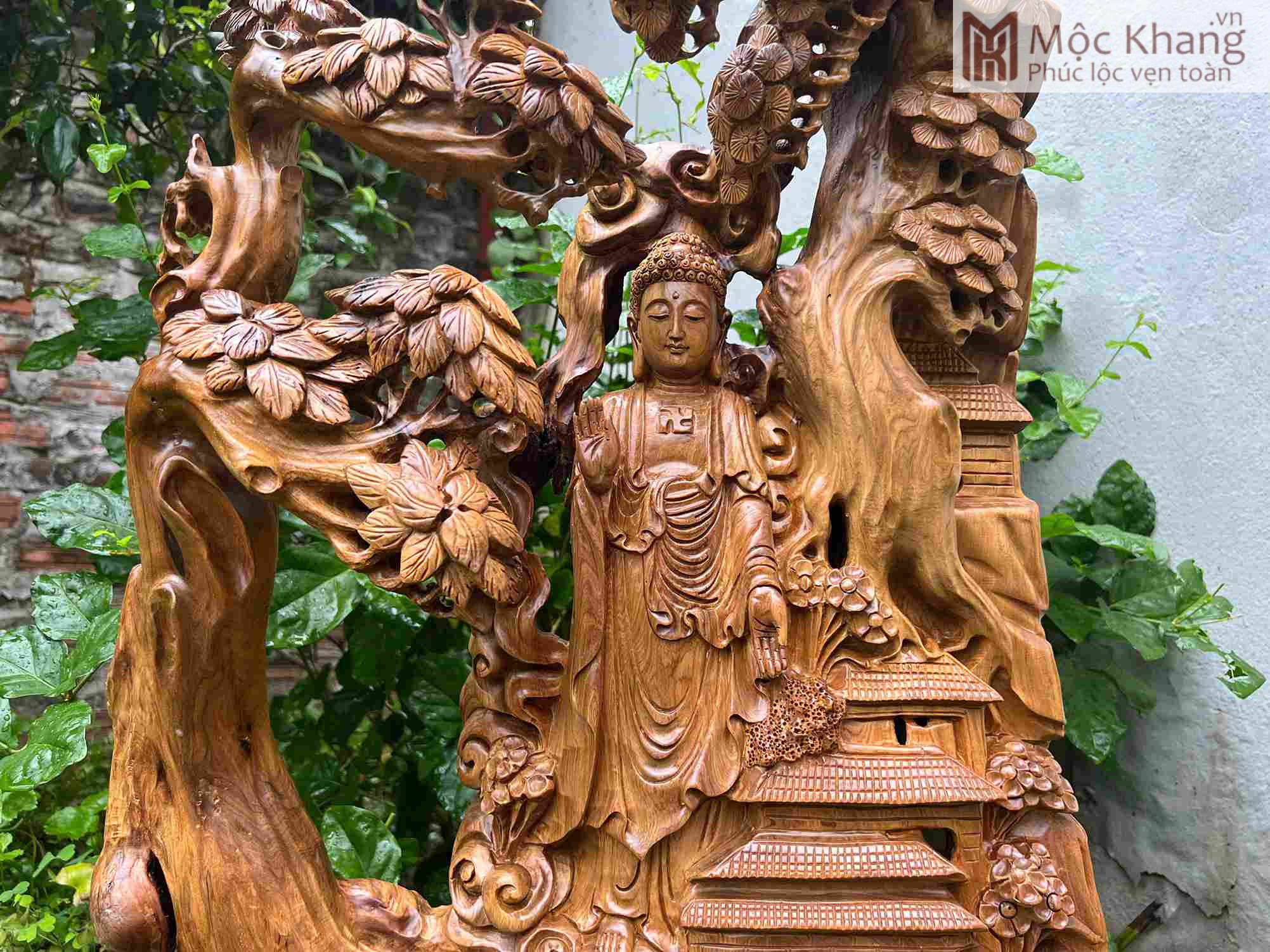 nhat-tam-bai-phat-go-bai-phat-go-bach-xanh-cao-80-ngang-55-sau-19-cm (2) Nhất Tâm Bái Phật