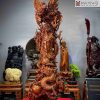 Tượng Đạt Ma Sư Tổ Long Phụng Gỗ Sưa