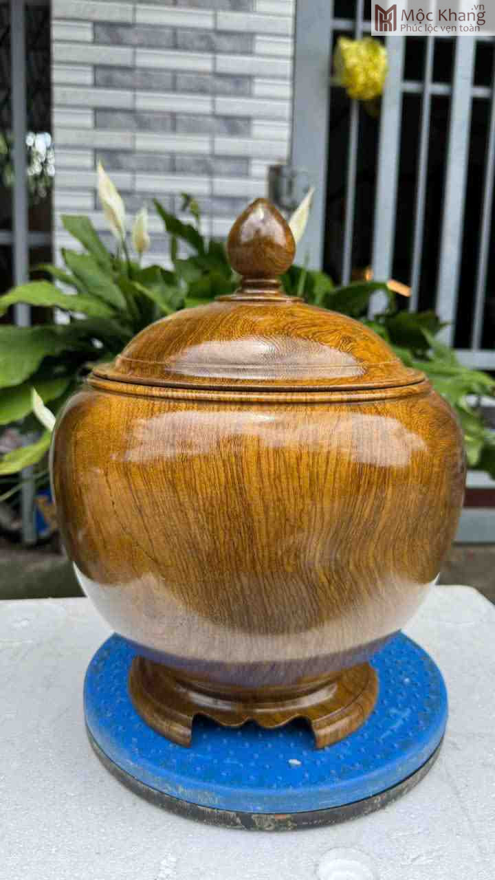 Bình Ủ Trà Gỗ Mun Hoa (1)_1 Bình Ủ Trà Gỗ Mun Hoa