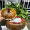 Bình Ủ Trà Gỗ Mun Hoa