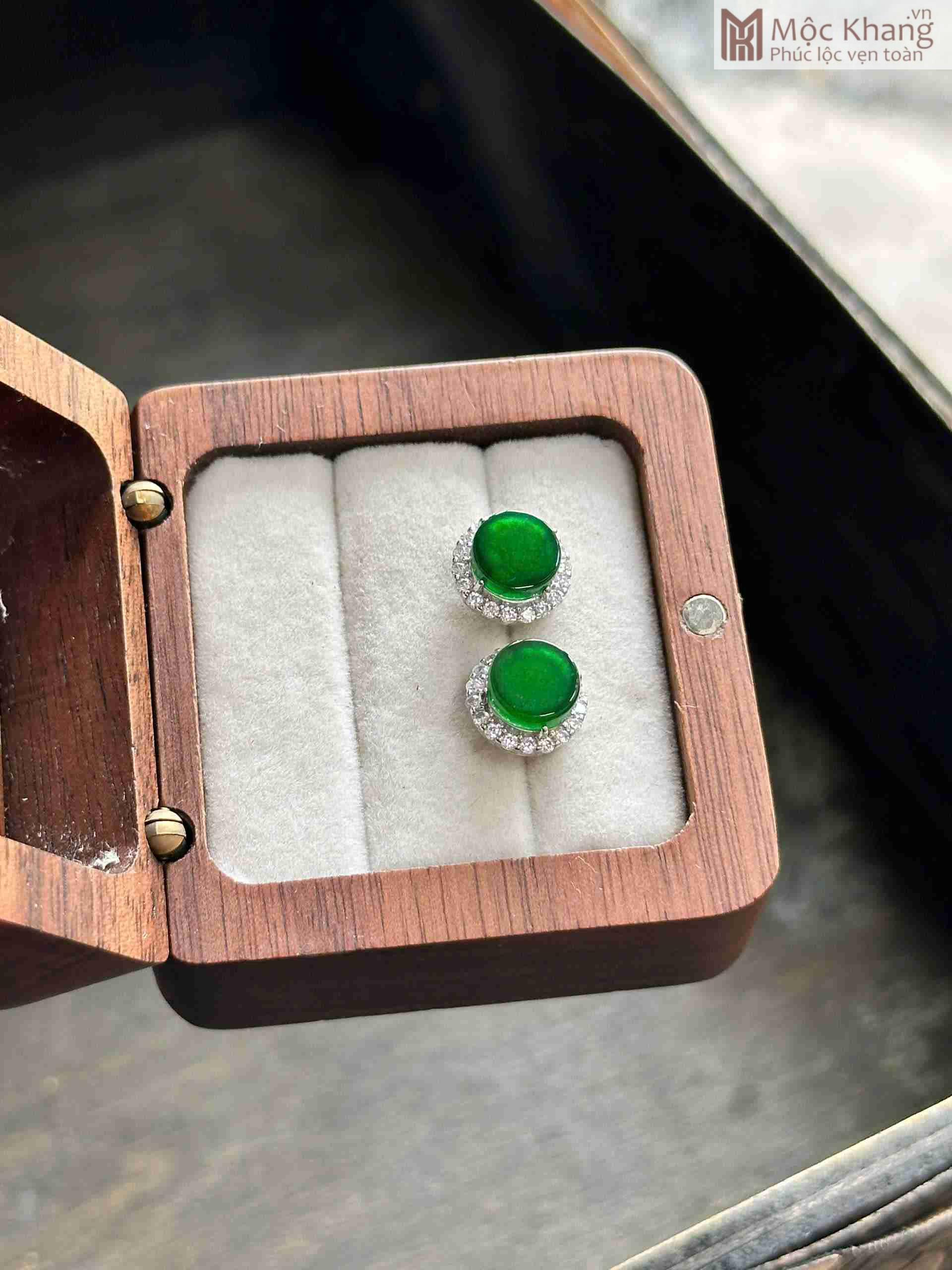Bông Tai Ngọc Jadeite A (1)_1 Bông Tai Ngọc Jadeite A