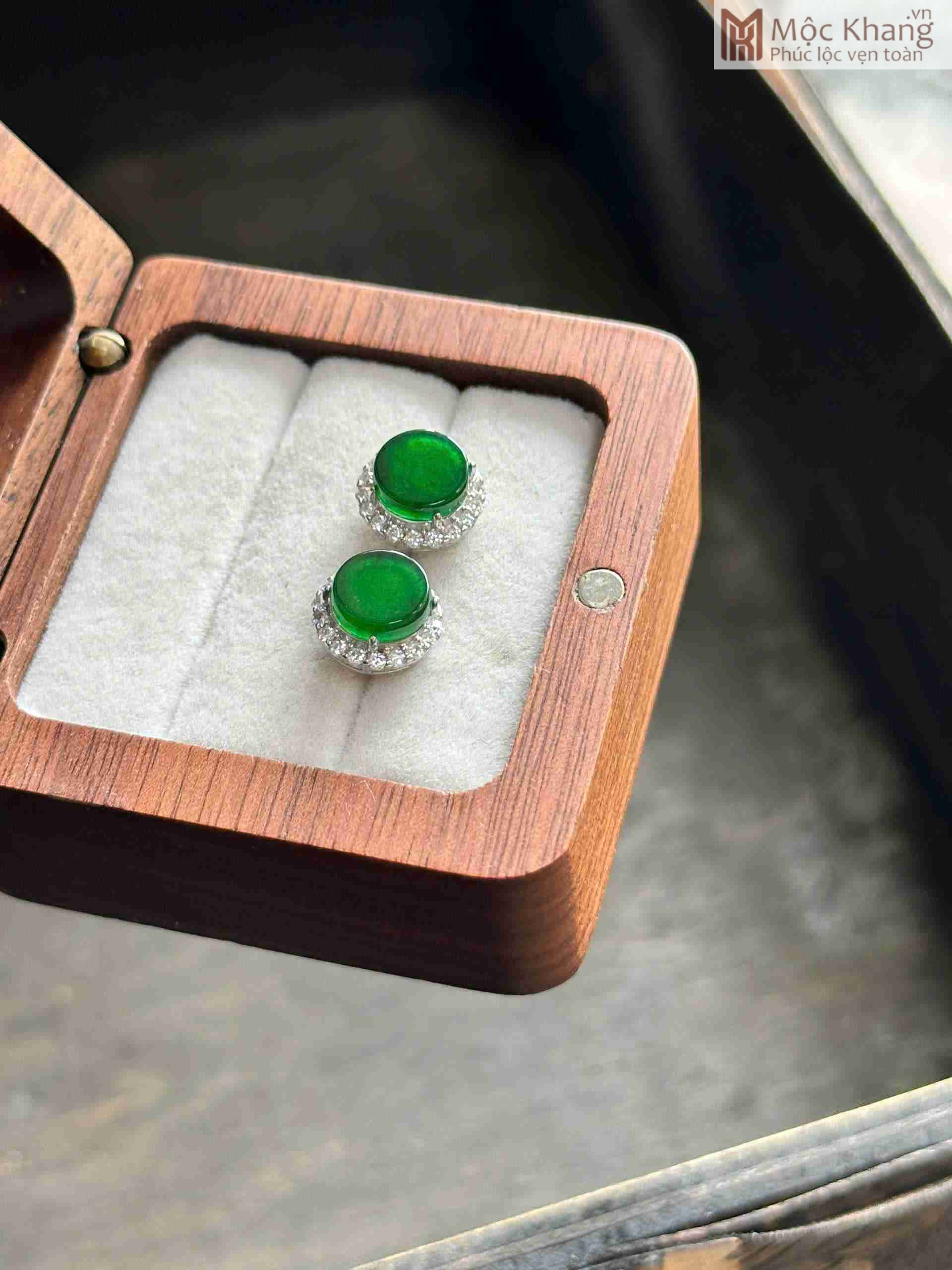 Bông Tai Ngọc Jadeite A (3)_3 Bông Tai Ngọc Jadeite A