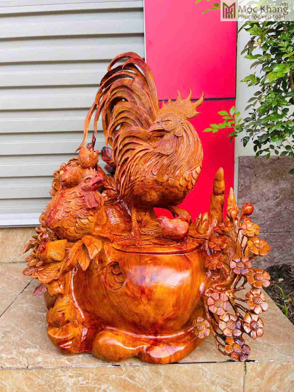 Gia Đình Gà (Toàn Gia Phúc) Gỗ Hương (1)_1 Gia Dinh Ga Toan Gia Phuc Go Huong 1 1