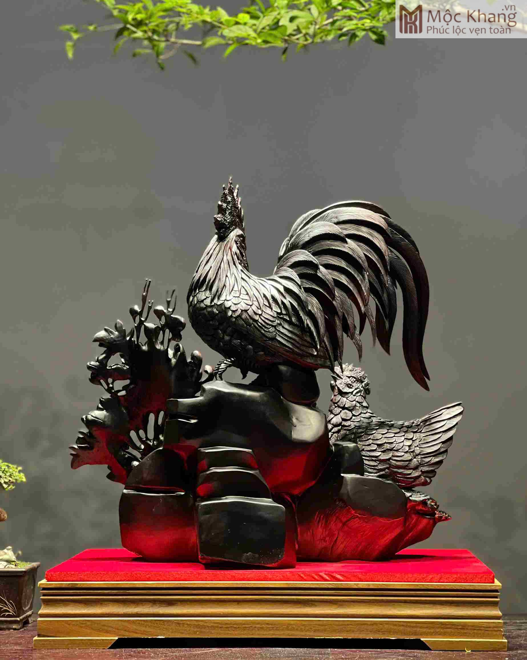Gia Đình Gà (Toàn Gia Phúc) Gỗ Trắc (10)_10 Gia Dinh Ga Toan Gia Phuc Go Trac 10 10