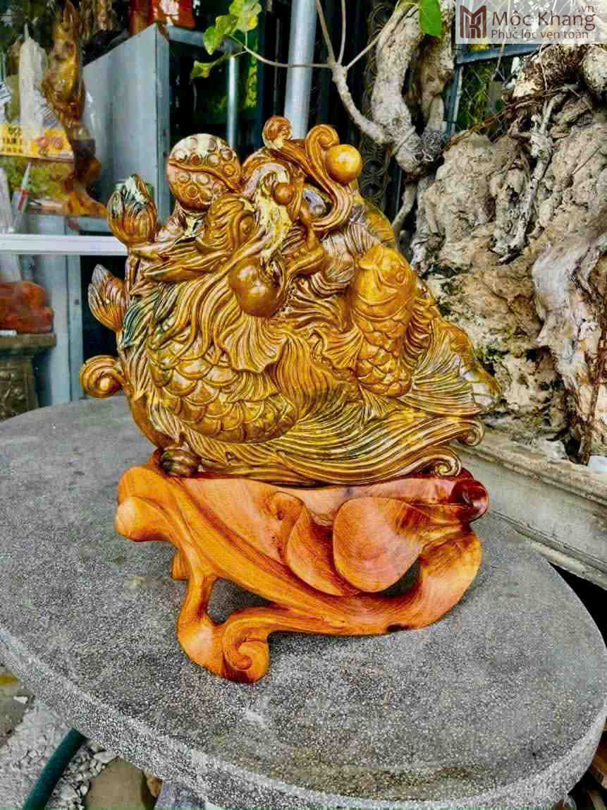 Tượng Cá Chép Hóa Rồng Đá Canxedon (3)_3 Tượng Cá Chép Hóa Rồng Đá Canxedon