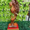 Tượng Cá Ngựa Gỗ Nu Căm Xe