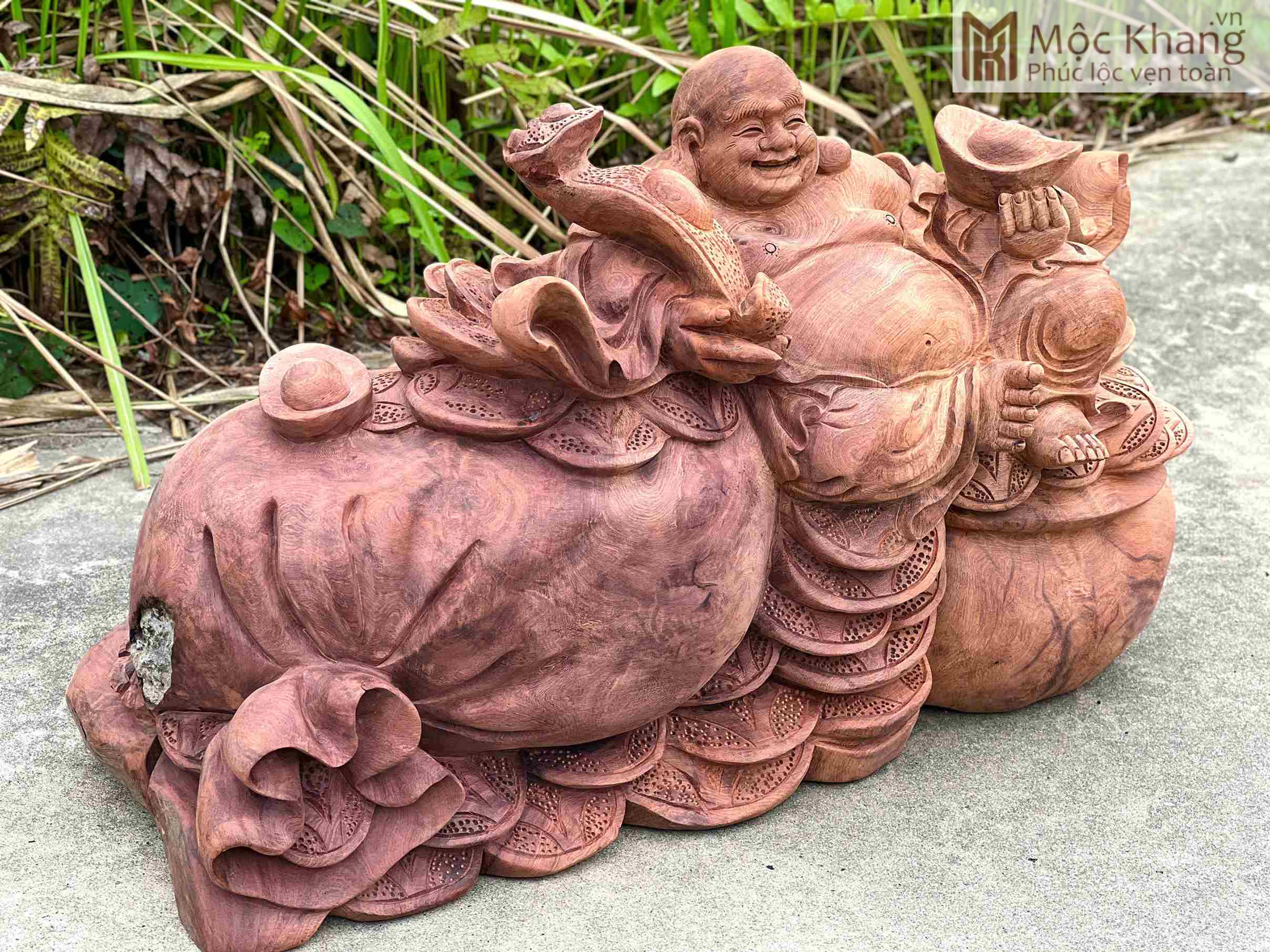 Tượng Phật Di Lặc Gỗ Hương (6)_6 Tuong Phat Di Lac Go Huong 6 6
