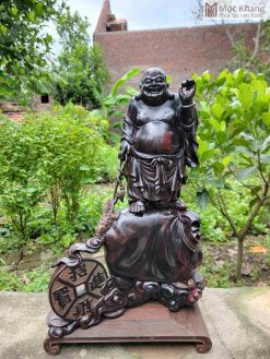 Tượng Phật Di Lặc Gỗ Trắc