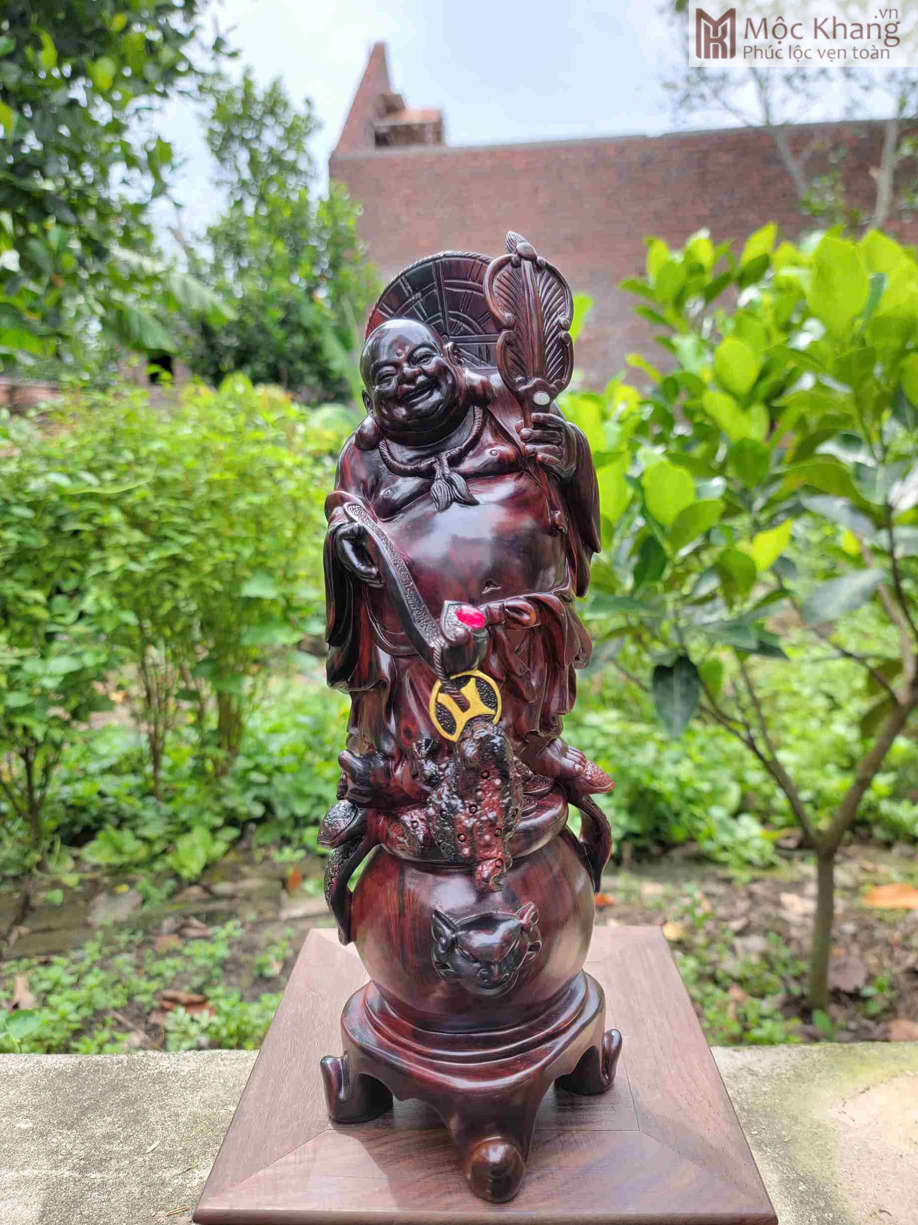 Tượng Phật Di Lặc Gỗ Trắc Liền Khối (1)_1 Tượng Phật Di Lặc Gỗ Trắc Liền Khối