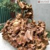 Tượng Phật Di Lặc Ngũ Phúc Gỗ Hương