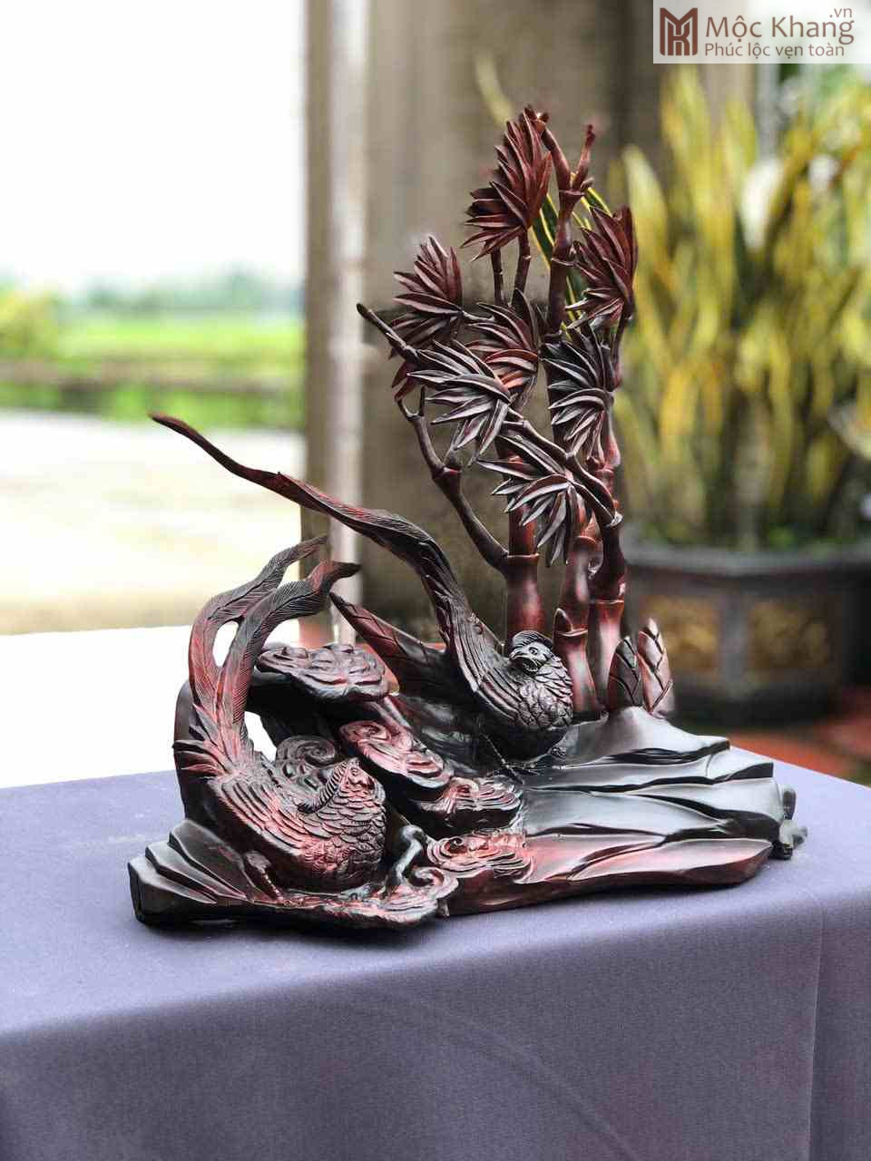 Tượng Phu Thê Viên Mãn Gỗ Trắc (4)_4 Tượng Phu Thê Viên Mãn Gỗ Trắc
