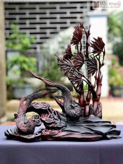 Tượng Phu Thê Viên Mãn Gỗ Trắc